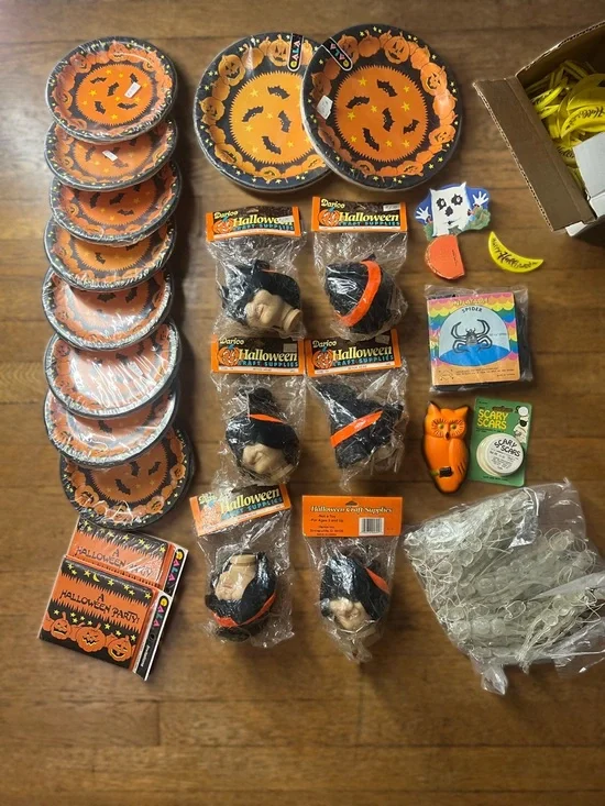 Vintage Halloween Bundle - Invitations, Cake Toppers, Decor, & More!