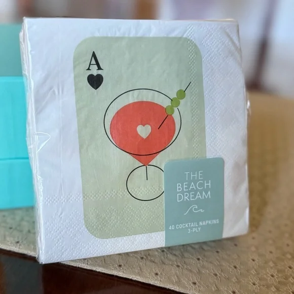Martini Cocktail Napkins NWT