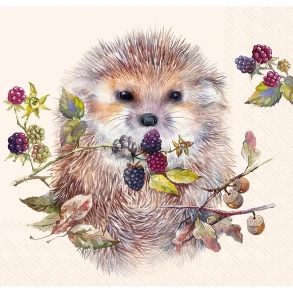 IHR - Hedgehog Paper Napkins (3-Ply) -‎ 100 Ct Party Tableware