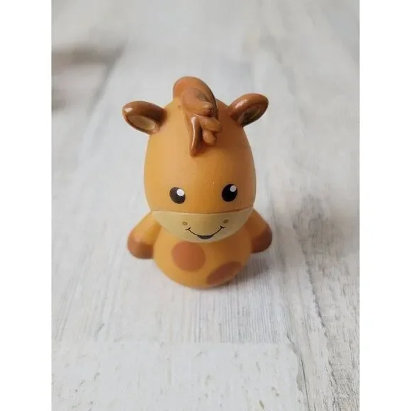 Rubber brown pony finger puppet bath‎ toy figure