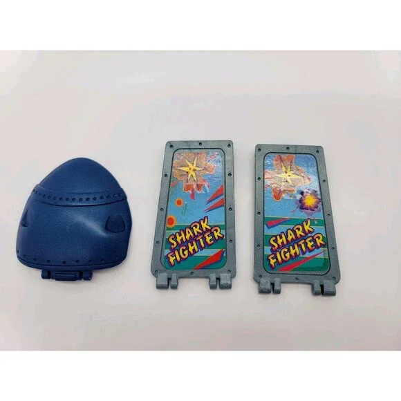 Vintage 1995 Mattel Street Sharks Shark Force Jet 3 Replacement Pieces