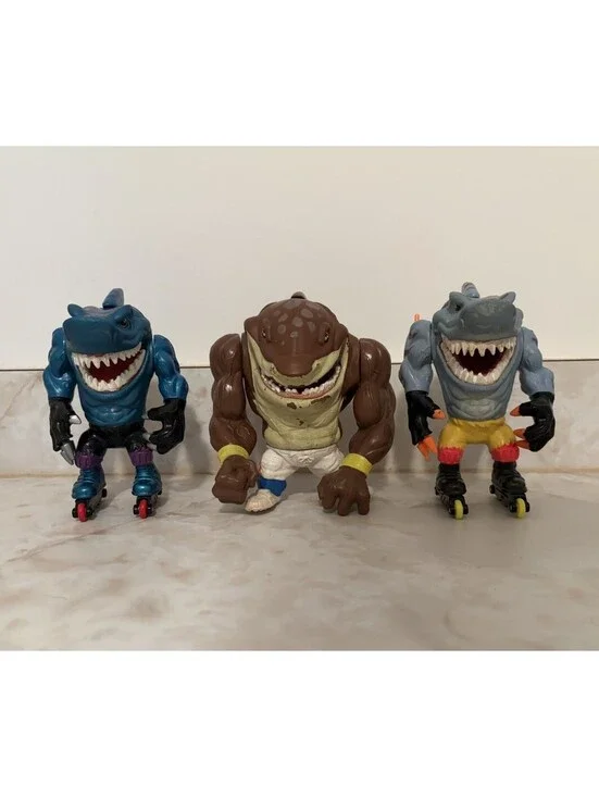 Vintage Street Sharks Action Figure Toy Lot Mattel 1990s Jab Streex Big Slammu