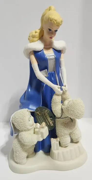 Dept 56 Snowbabies Under the Midnight Moon with Barbie Figurine 56.69903 Box