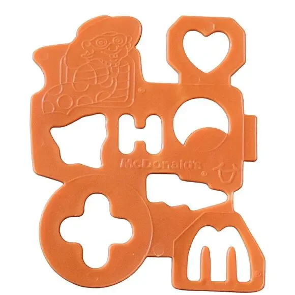 1986 Mcdonalds Plastic Happy Meal Stencil