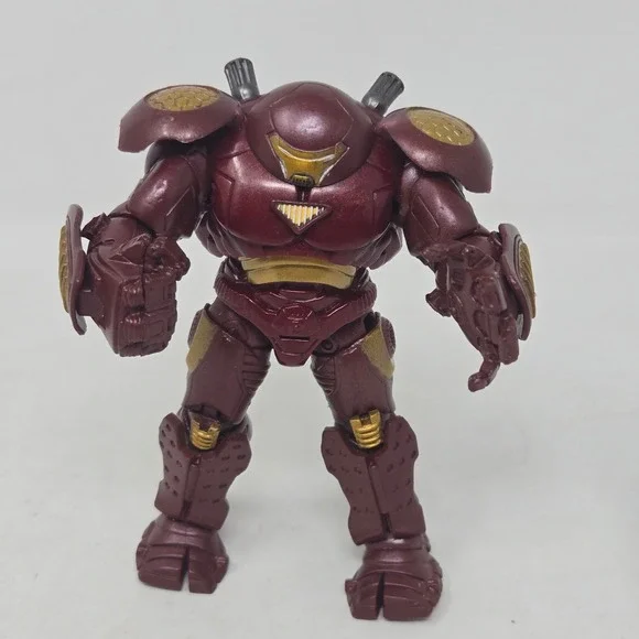 Marvel Iron Man 2 Hulkbuster Action Figure 2010 Hasbro 4.5 Inch Maroon Gold
