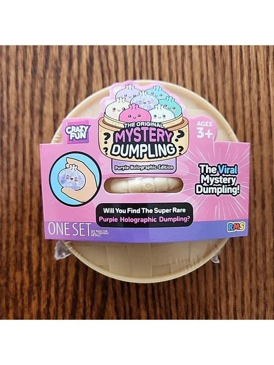 Crazy Fun RMS The Original Mystery Dumpling Squishy Purple Holographic Edition