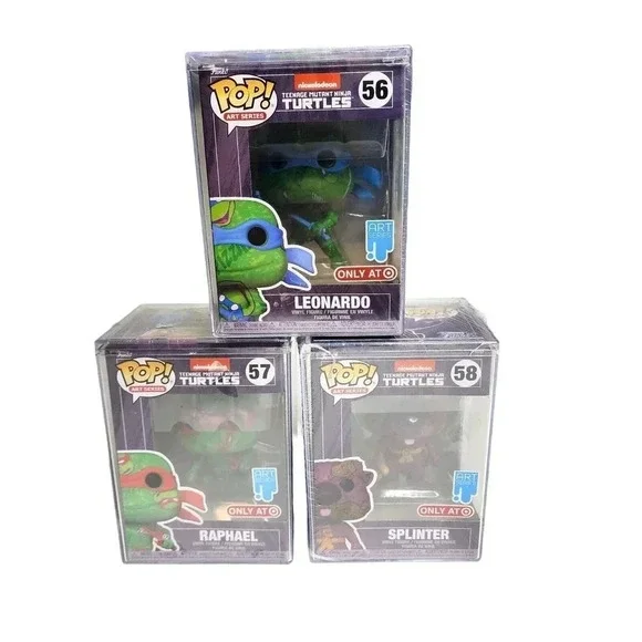 Set of‎ 3 TMNT Funko Pop Art Series Target Exclusive 56 57 58 Ninja Turtles NEW
