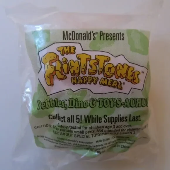Vintage McDonalds FLINTSTONES House Happy Meal *NEW* in Package Toy 1993