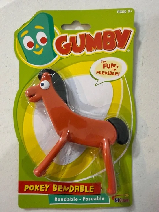 Pokey Bendable Horse Toy - Orange