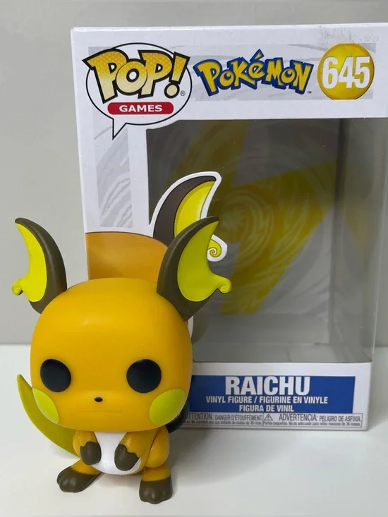 Funko Pop! Vinyl Figure: Pokemon Raichu #645 *Missing Interior Plastic Protector