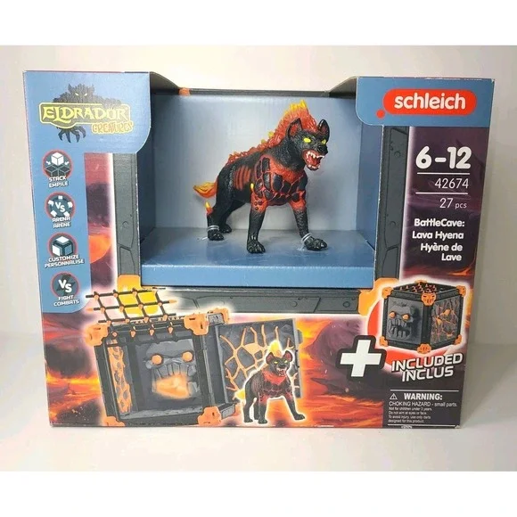 Schleich Eldrador Creatures BattleCave Lava Hyena Play– NEW