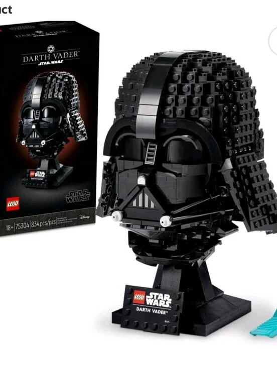 LEGO Star Wars Darth Vader Helmet And Viper Probe Put Together Mostly
