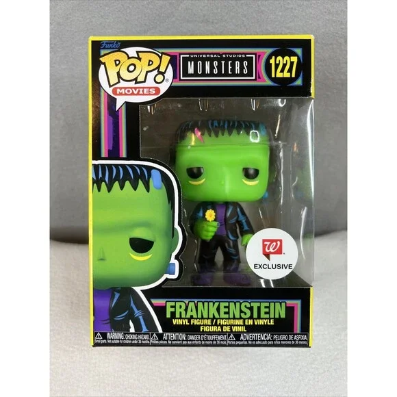 Universal Monsters FRANKENSTEIN Black Light WALGREENS Halloween Funko 1227‎ New