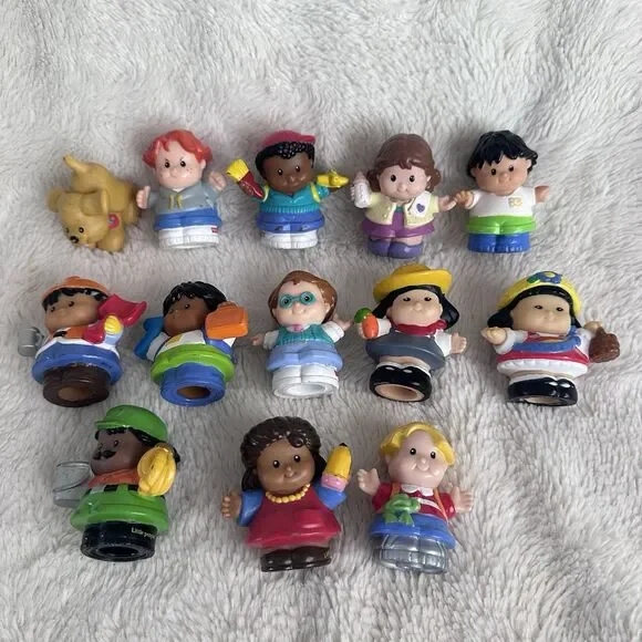 Fisher Price Little People Vintage Chunky Lot Of 13 Figure Toy 2000s