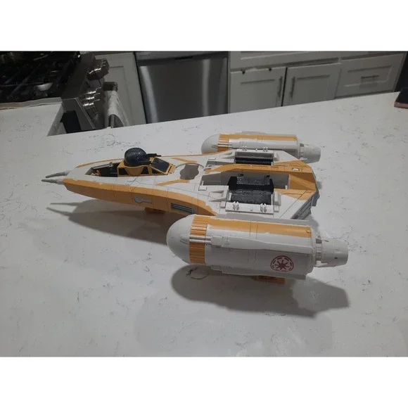 STAR WARS Y-Wing Fighter Bomber Clone Wars HASBRO Incomplete Toy Ship Lucas Rare