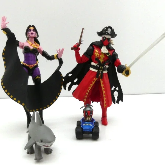 Marvel Legends Pirate Deadpool & Shiklah Figure Lot Accessories 2020 Loose