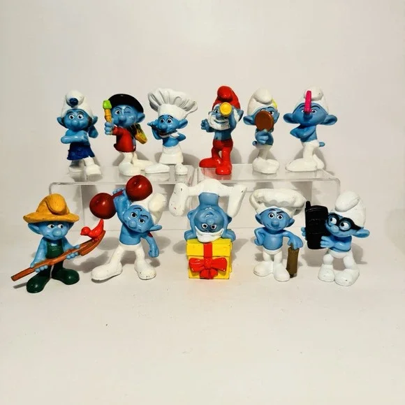 (11) Smurf PVC Collectible‎ Figures 2011 Peyo McDonalds Toys