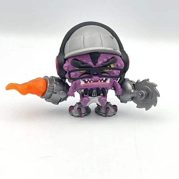 FGTeeV Bonkers Toys Duddy‎ Purple Monster Figure Saw Blade Jetpack Fire 2.25
