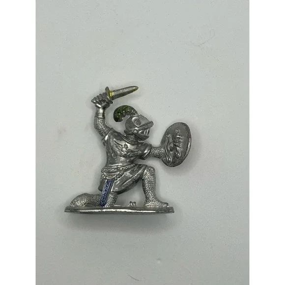 Knight Figure Small Plastic Grey‎ Made in Germany
