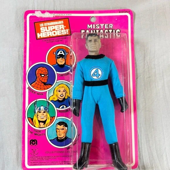 Vintage Mego Mister‎ Fantastic  Action Figure 1979 Les Extraordinaries France