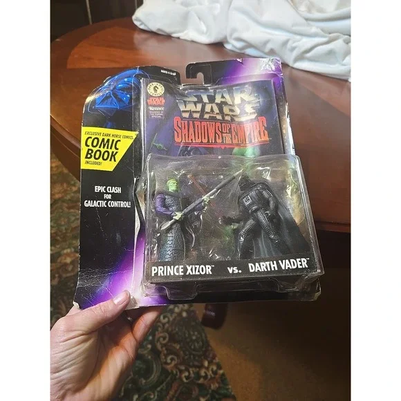 Star Wars Shadows of the Empire Prince Xizor‎ vs Darth Vader Damaged Box