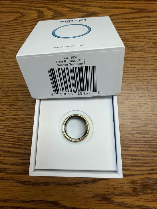 HerzP1 Smart Ring — Gold Wearable Ring