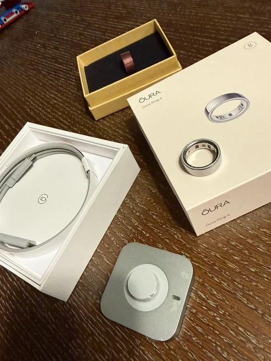 Oura Ring Gen4 Silver Size 8