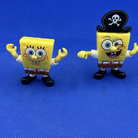 SpongeBob Square Pants Mini Figure Lot of 2 Viacom Nickelodeon 2