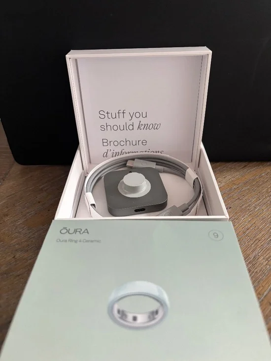 Oura Ring Ceramic Size 9 Tide