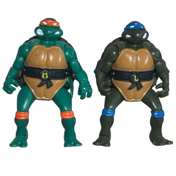 1992‎ Playmates Teenage Mutant Ninja Turtles Mutations Michelangelo & Leonardo