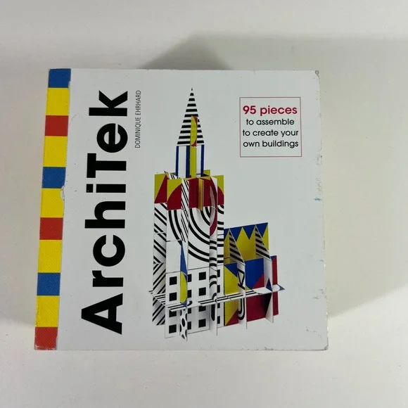ArchiTek Dominique Ehrhard Architectural Construction Game 95 Pieces 20 Models