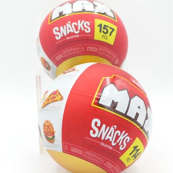 Zuru MAX Snacks Collection Capsule Building Toy Lot of 2 - Pizza & Sundae
