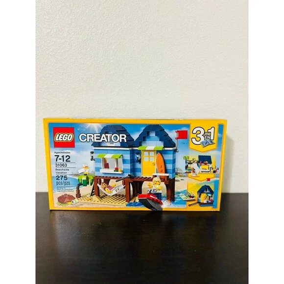 LEGO Creator 3-in-1 Beachside Vacation 31063 Retired New Sealed 275pcs