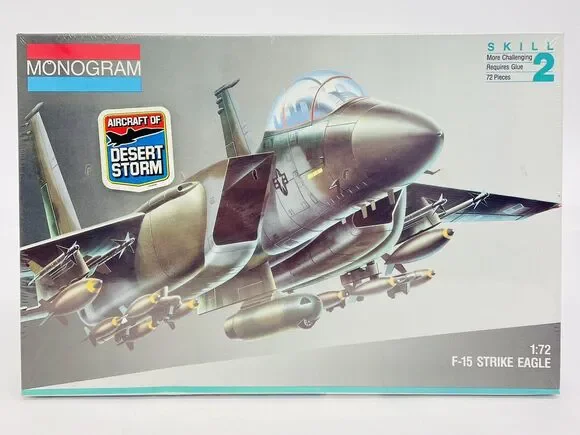Monogram F-15 Strike Eagle Desert Storm 1:72 Plastic Model Kit 5434 New Sealed