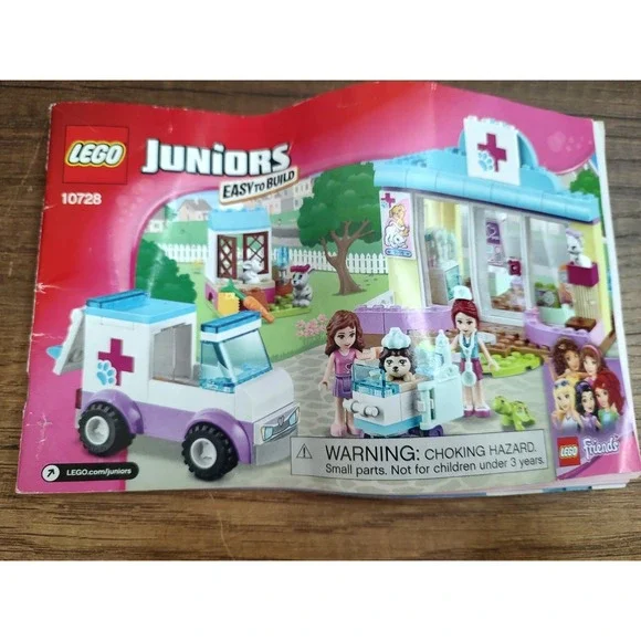 LEGO Juniors Friends 10728 Mias Vet Clinic Instruction Manual Booklet ONLY 2016