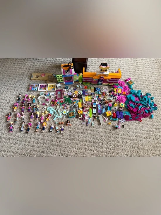 LEGO LOT Friends Adoption Cafe Set, Beauty Salon Plus More
