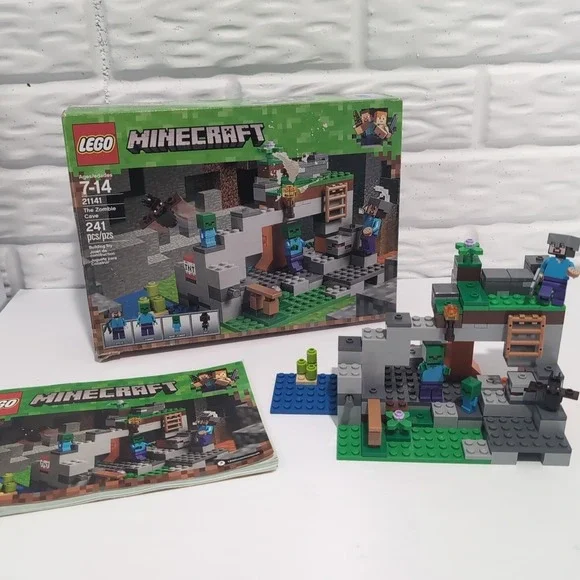 LEGO Minecraft The Zombie Cave Building Set 21141, 241 Pieces, 7-14