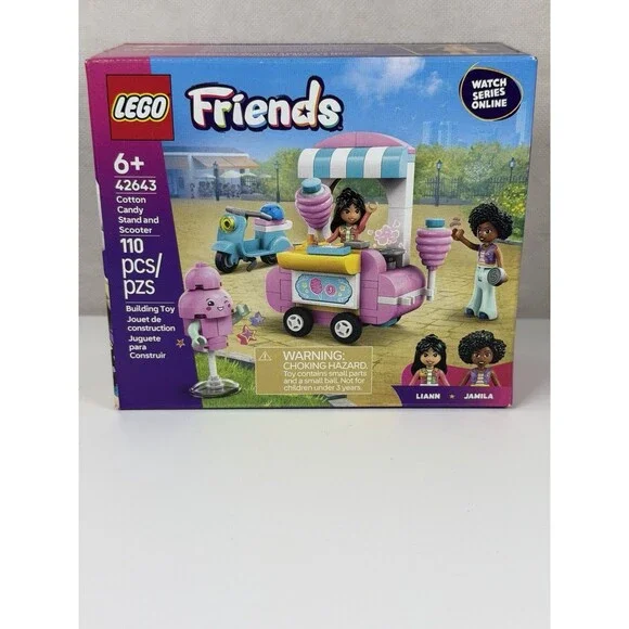 LEGO Friends Cotton Candy Stand and Scooter 42643 Building Set Brand New Sealed
