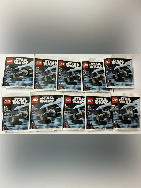 A lot of 10 LEGO Star Wars TIE Advanced Mini-Build 30727