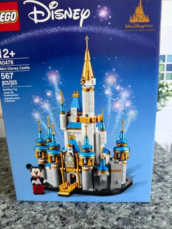 LEGO Disney Mini Castle Building Set - Blue, Gold & White