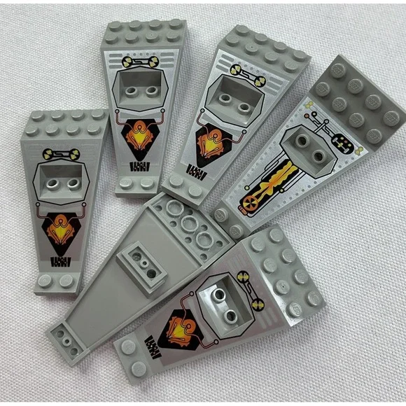 LEGO Space UFO Spaceship Wing Plate Piece Brick Lot Of 6