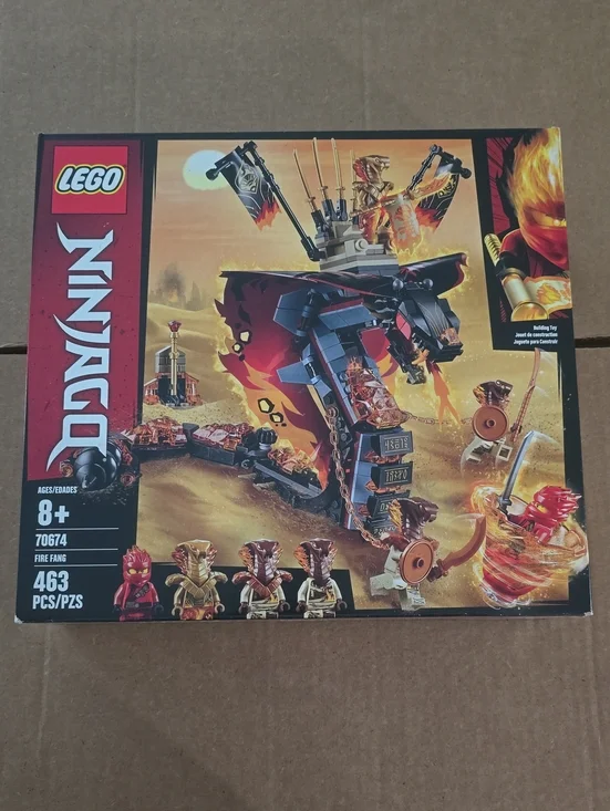 Lego Ninjago Fire Fang Dragon Set - Red, Black, Gold