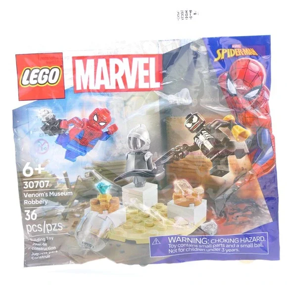 LEGO Marvel Spider-Man Venom's Museum Robbery 30707 Building Toy 36 Pcs Ages 6+