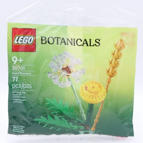 LEGO Botanicals Field Flowers 30701 Building Toy Set 77 Pcs Ages 9+ Sealed Bag