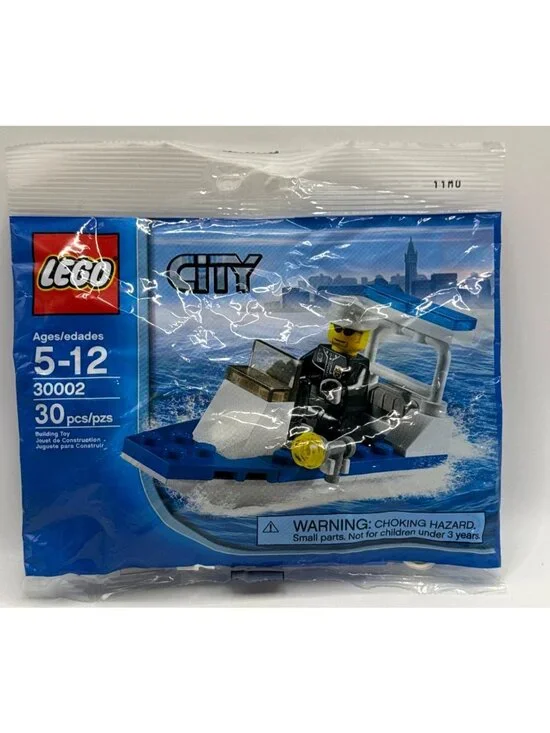 *NEW* Lego 30002 CITY POLICE BOAT Polybag VINTAGE