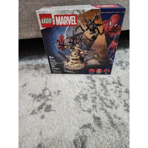 LEGO Marvel Epic Battle Spider-Man vs. Sandman Building Toy Set, 201 Pieces,