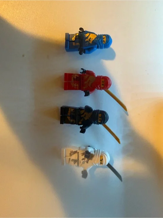 Lego Ninja Minifigure Quartet – Blue, Red, Black, White