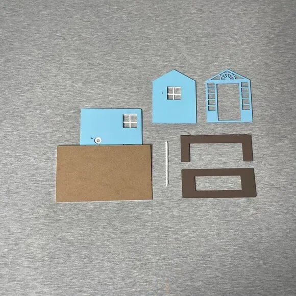 DIY Wooden House Model 7 PCS. Set