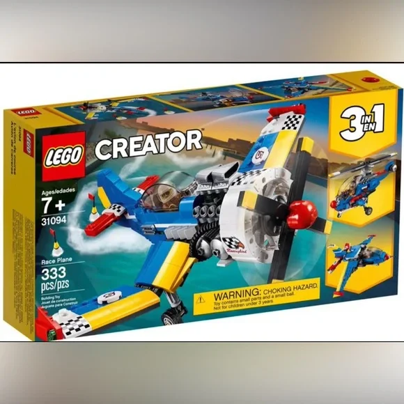 LEGO Creator Vibrant Blue and Yellow Racing‎ Plane