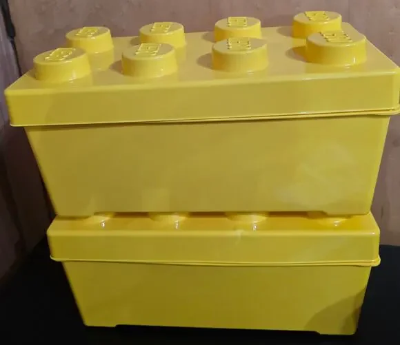 Lego Yellow 8-Stud Plastic Brick (Set of 2)